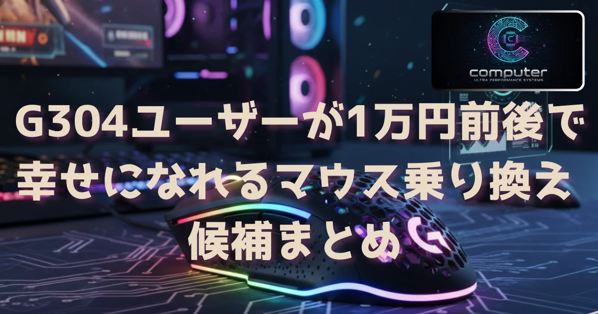 [パソコン] G304ユーザーが1万円前後で幸せになれるマウス乗り換え候補まとめ