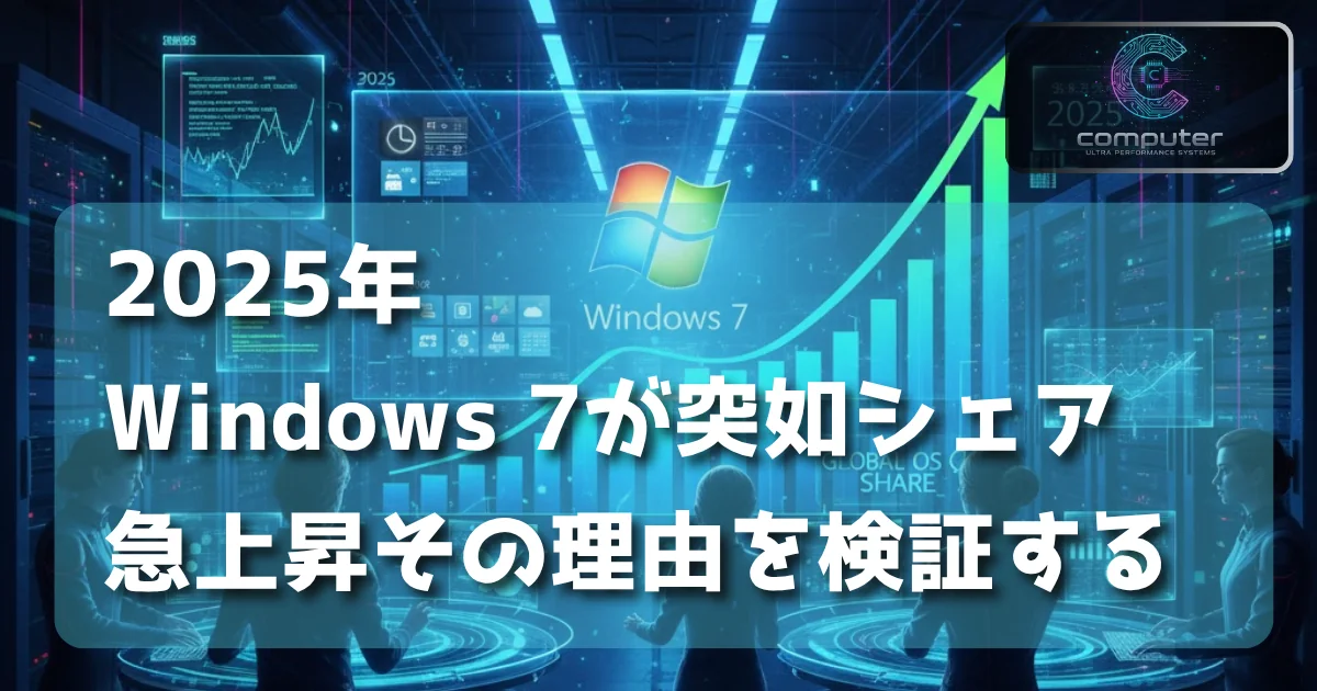 [Computer] 2025年、Windows 7が突如シェア急上昇──その理由を検証する