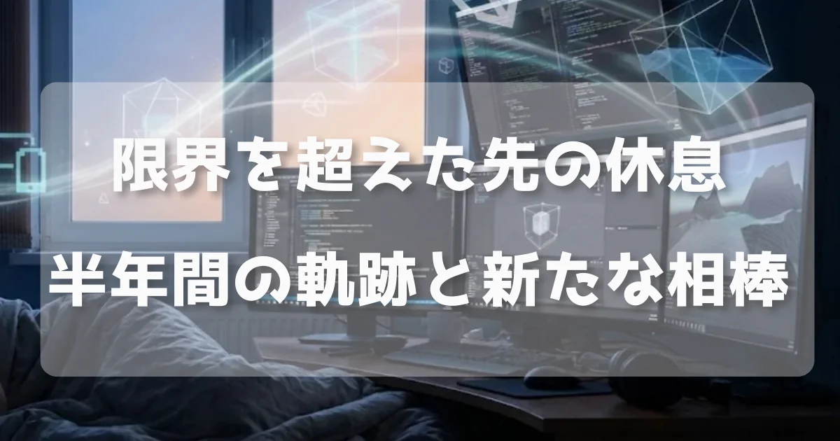 [diary] 限界を超えた先の休息。半年間の軌跡と新たな相棒 [2026-01-29]