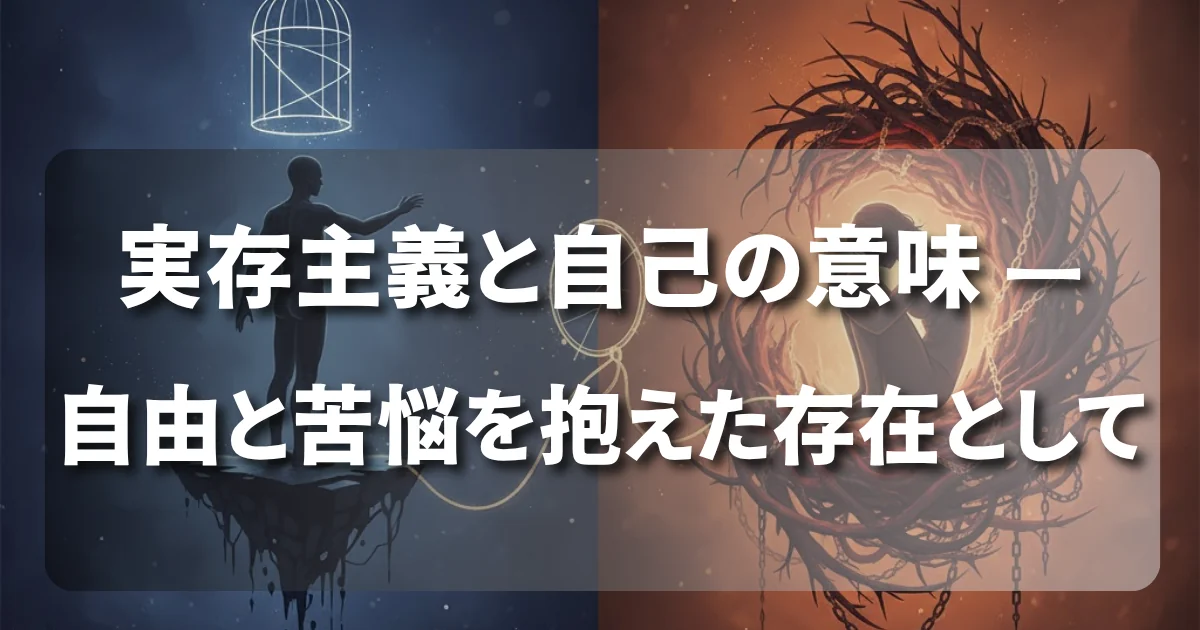 実存主義と自己の意味 — 自由と苦悩を抱えた存在として
