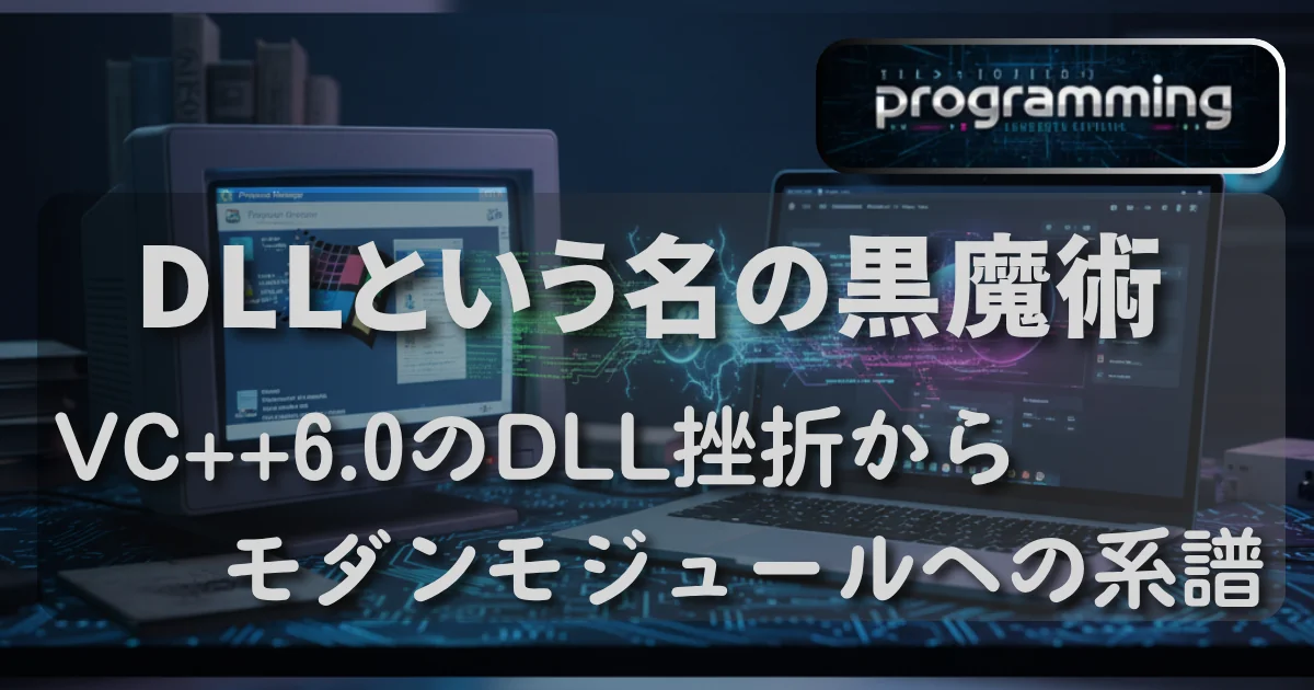 [Programming] DLLという名の黒魔術 ― Visual C++6.0のDLL作成 挫折からモダンモジュールへの系譜