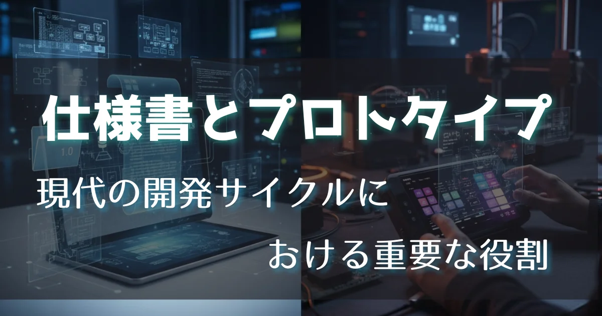仕様書とプロトタイプ: 現代の開発サイクルにおける重要な役割
