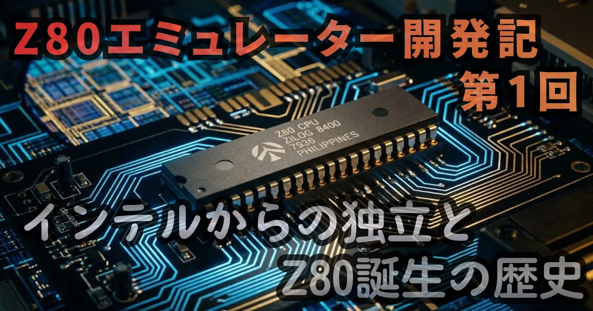 Z80エミュレーター開発記 第1回：インテルからの独立とZ80誕生の歴史